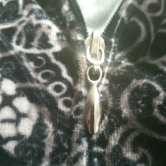 FLASH SALE 🔥 Jane Ashley Full Zip Velour Jacket Size 2X - Picture 4 of 5